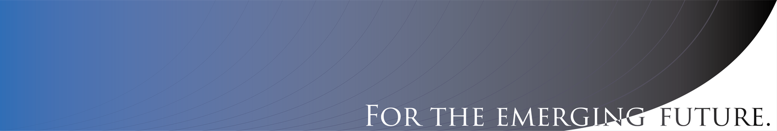 For the emerging future.